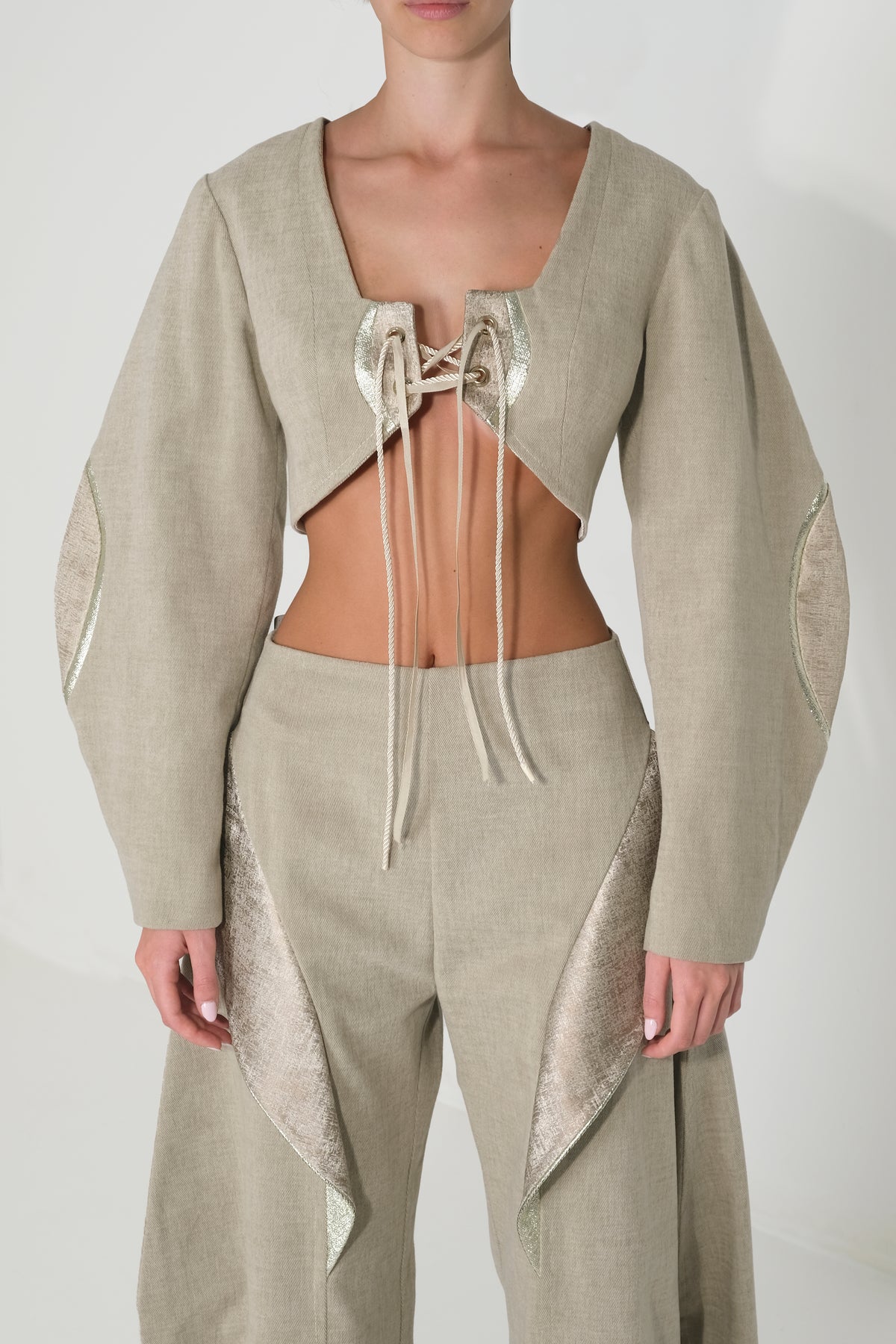 Calyx Lace Jacket – Dusty Olive